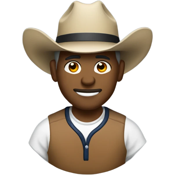 Baseball coach wearing a cowboy hat emoji