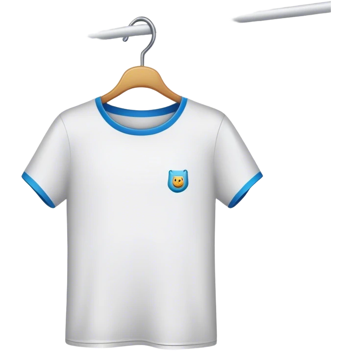 t-shirt on hanger dark emoji