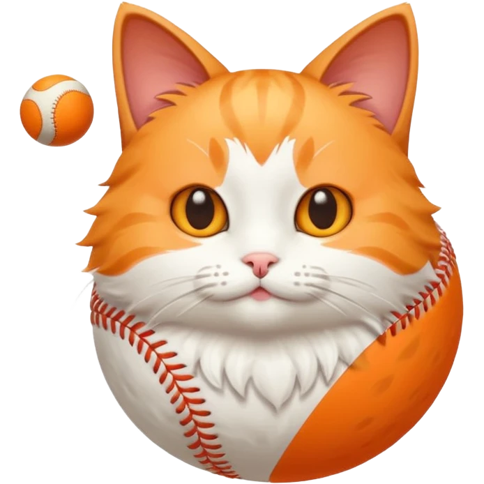 Cat Playing with ball emoji