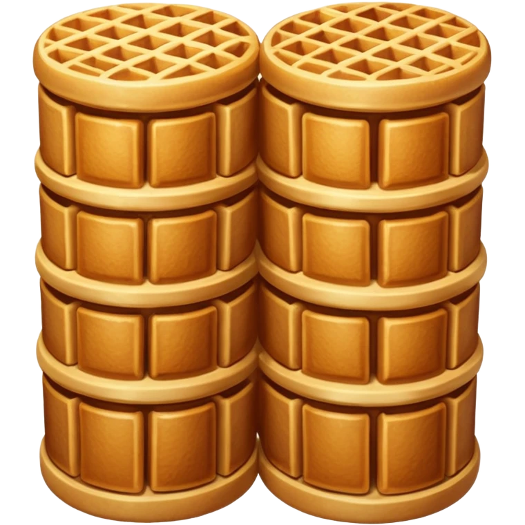 Crispy waffle rolls emoji