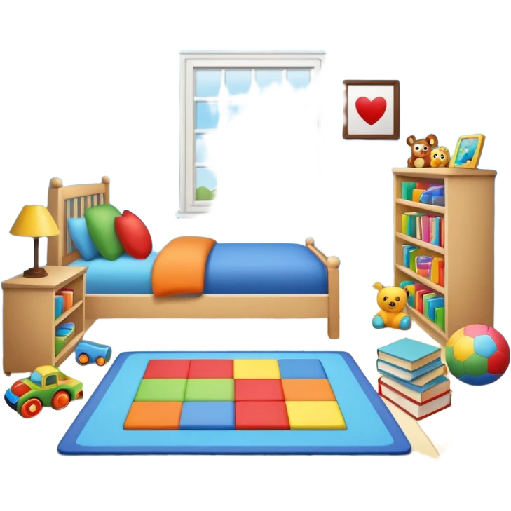 Clean kid room emoji