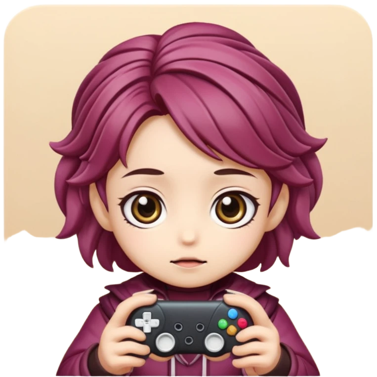 radicchio animato gamer senza persona stile chibi  emoji