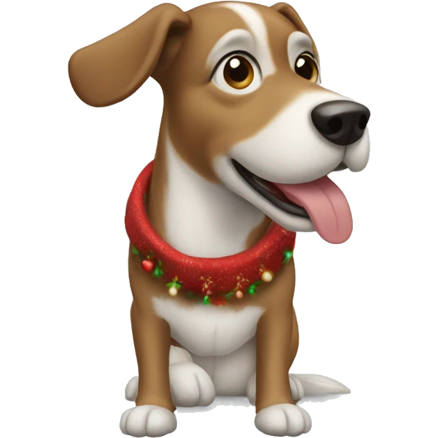 christmas dog emoji