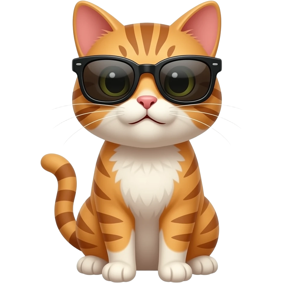 Cat wearing sunglasses emoji
