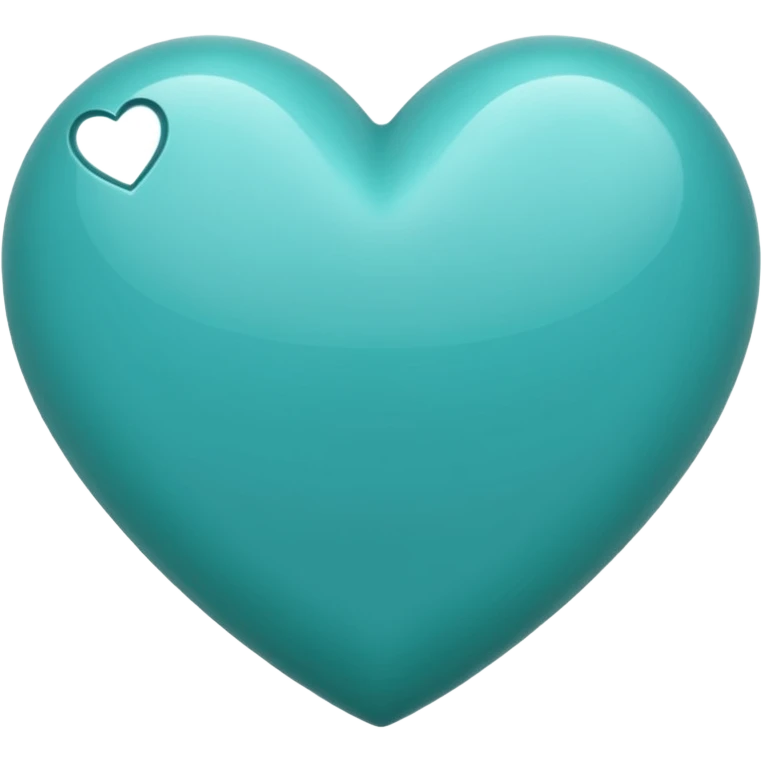 Teal heart emoji