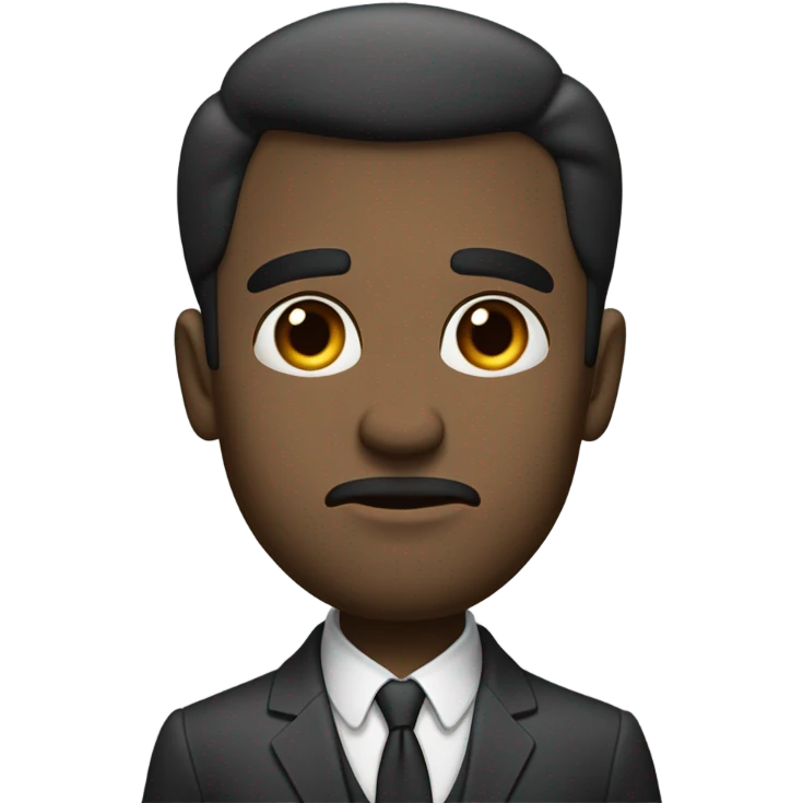 Suspicious gentleman  emoji