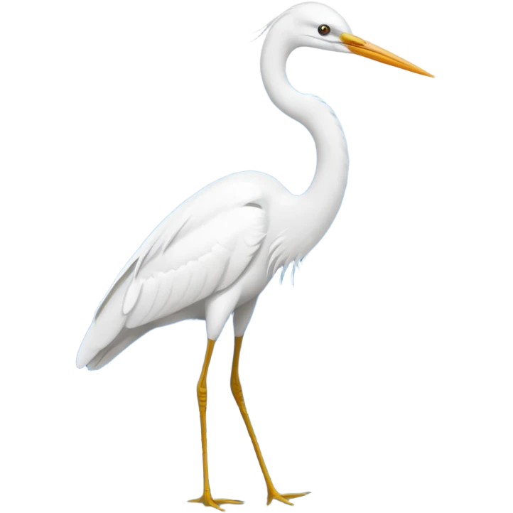 white egret emoji