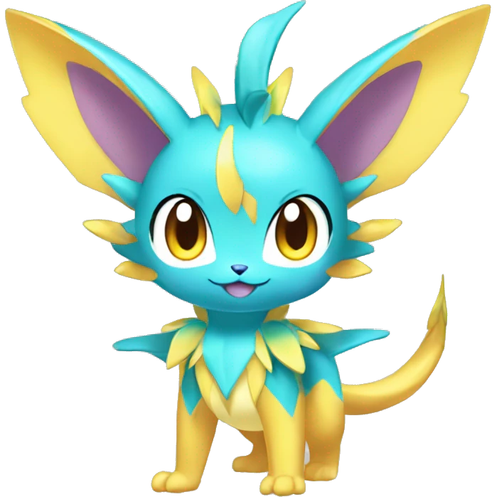 Batch of Shiny Colorful Sparkle-Fakémon-Pokémon-Adoptables Full Body emoji