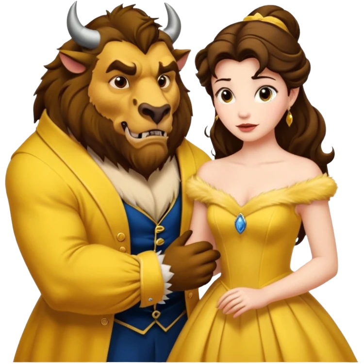 Beauty and the beast emoji