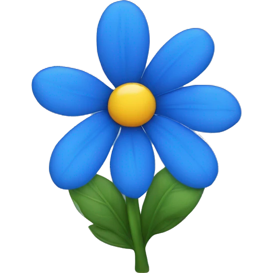 blue-flower emoji