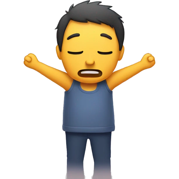 Sad with open arms for hug emoji