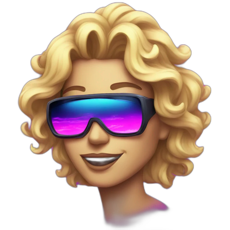 synthwave joy emoji