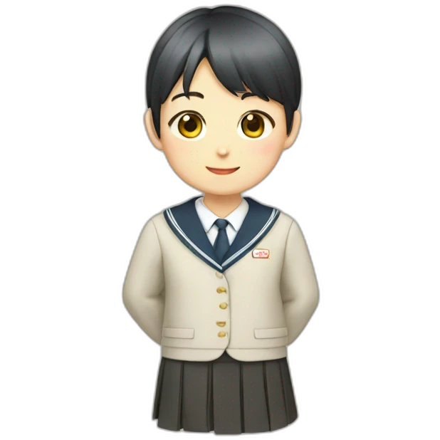 Japanese school uniform emoji