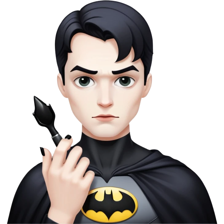 عکس بتمن  درحال لاک زدن emoji