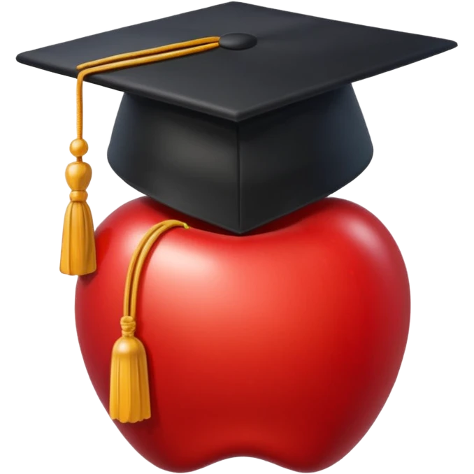 black grad cap apple emoji emoji