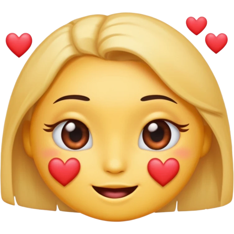 an emotional emoji with so much love and long lashes  emoji