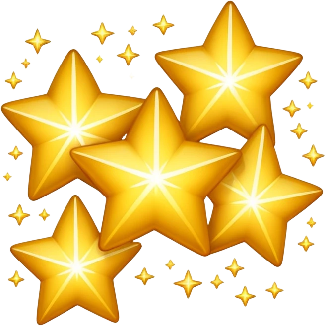 cluster of sparkling stars icon emoji