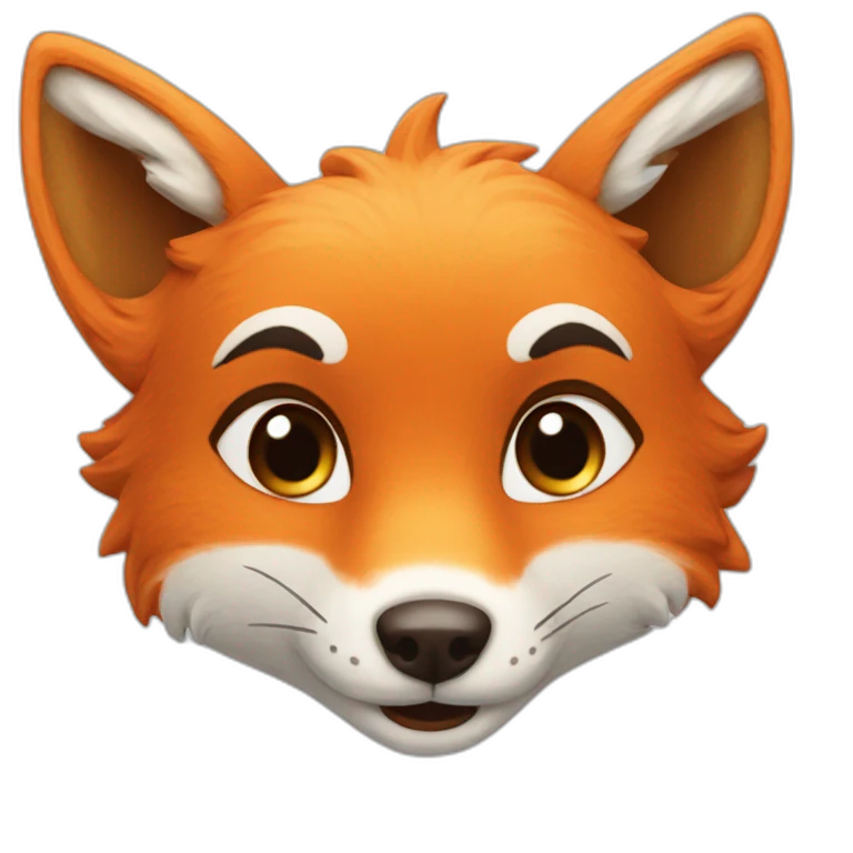 Renard qui fait un bisou emoji