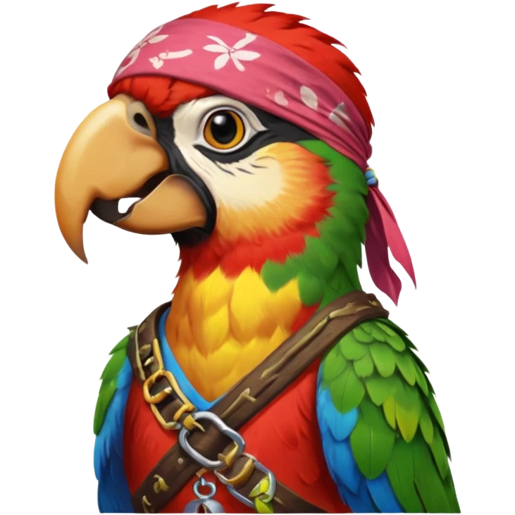 pirate and parrot emoji