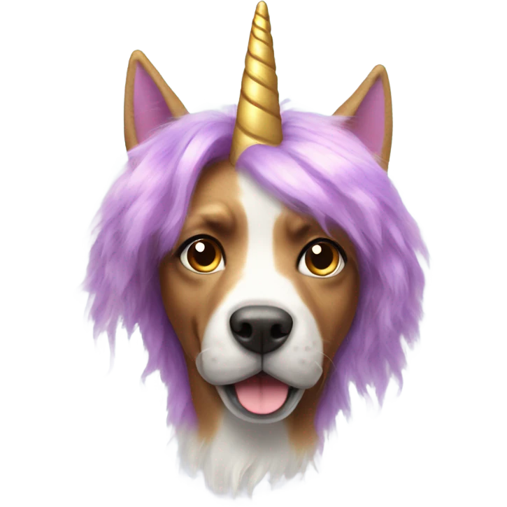 a unicorn dog emoji