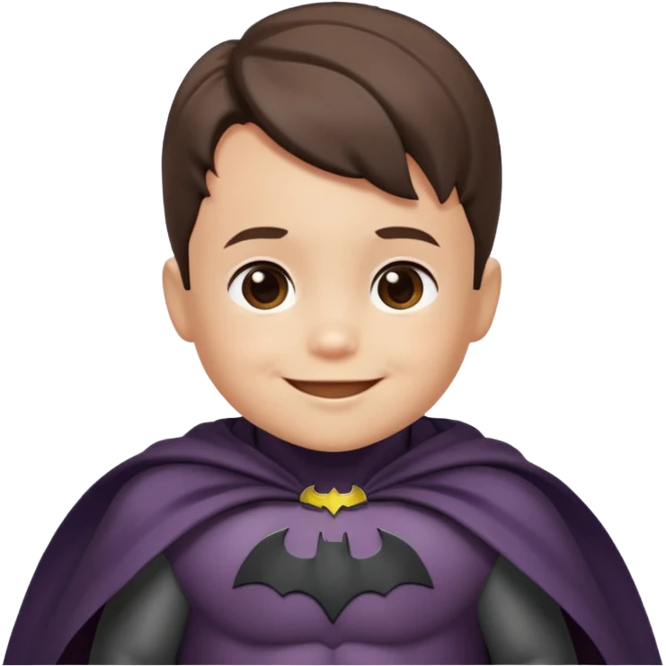 A toddler Batman in capes emoji