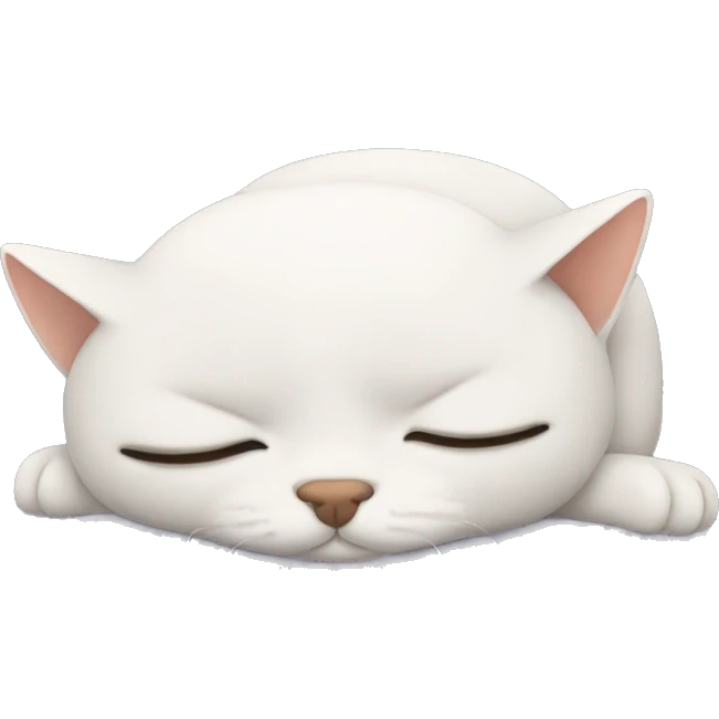 un gato dormido emoji