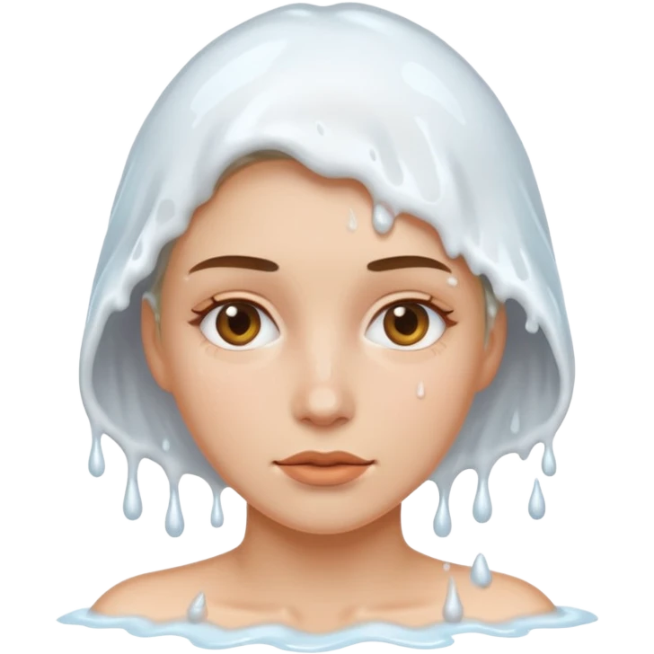 A womed vagina with sticky white cum coming out of it emoji