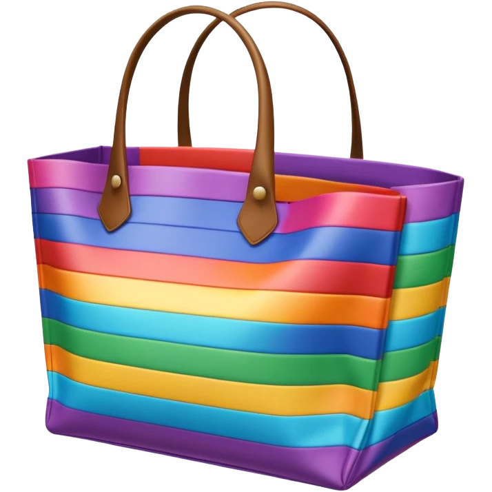rainbow shopping bag emoji