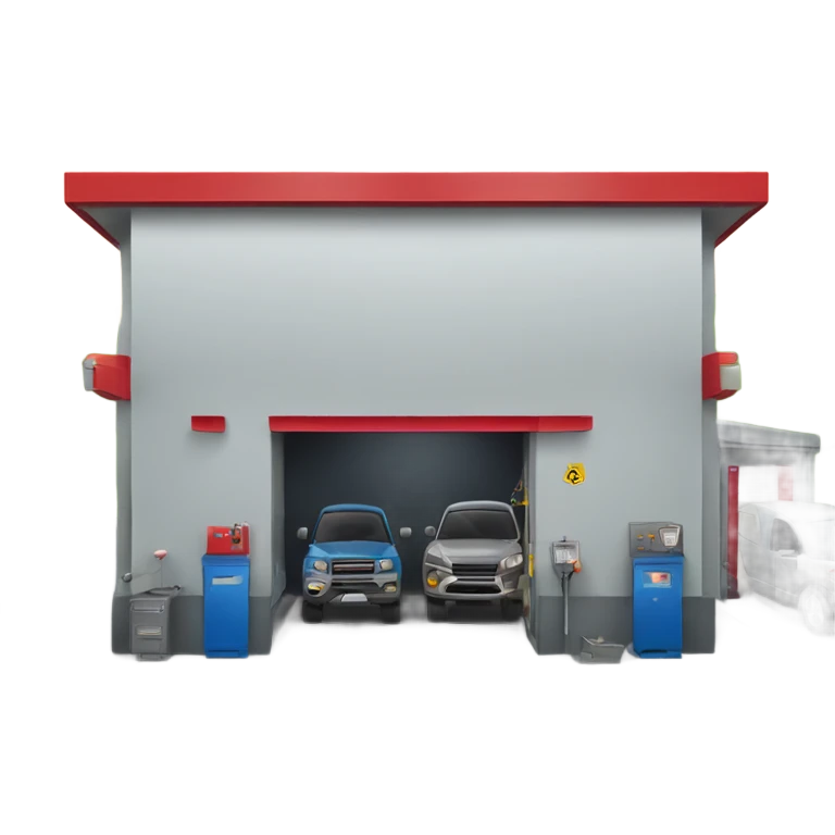 auto repair station front view  emoji