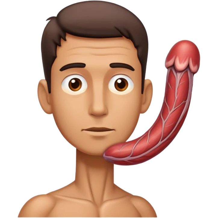 огромный мужской половой член с толстыми венами emoji