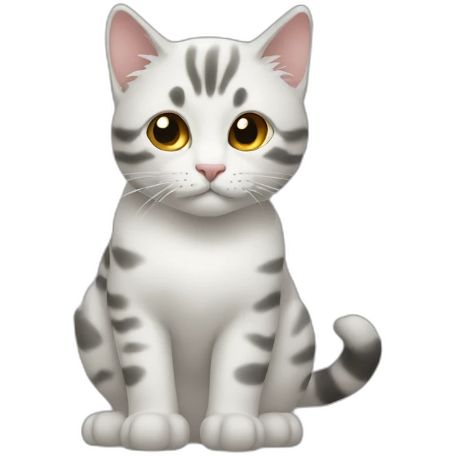 白色长毛猫 emoji