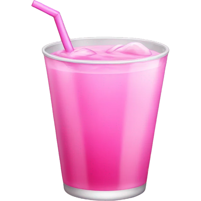 Pink drink emoji