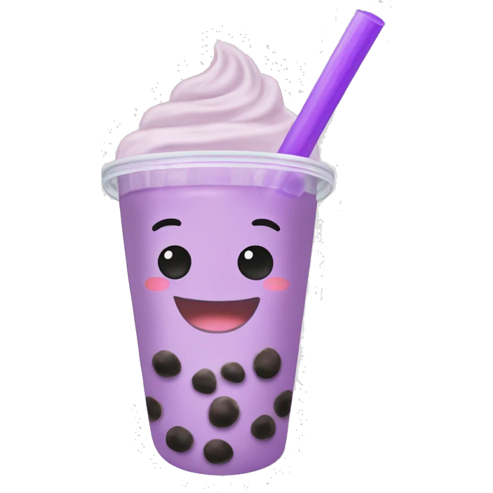 bubble tea taro emoji