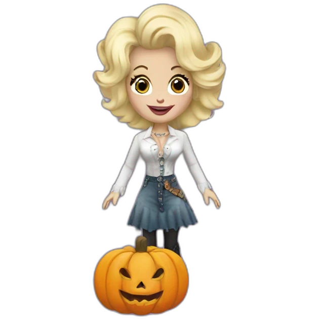 Dolly Parton halloween emoji