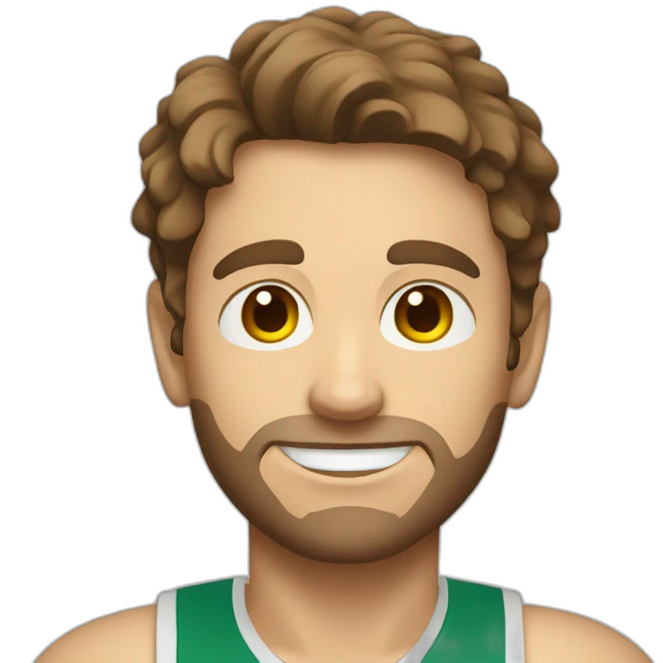 Young guy with brown hair playing pickleball emoji