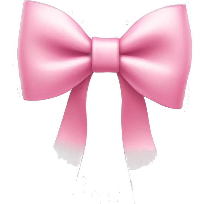 light pink bow emoji