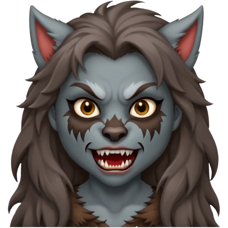 girl werewolf emoji