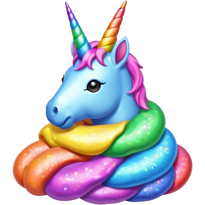 Unicorn poop emoji