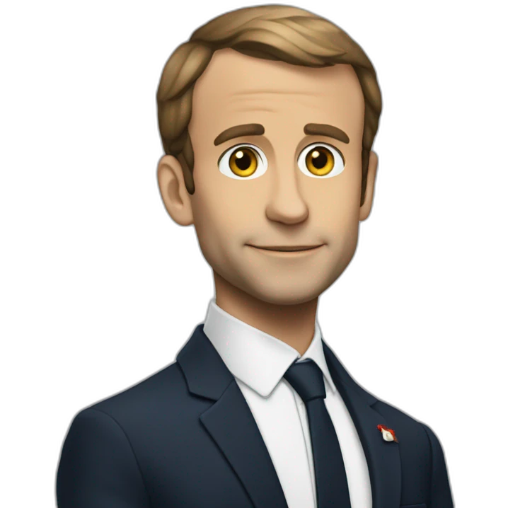 Macron qui tape un enfant emoji