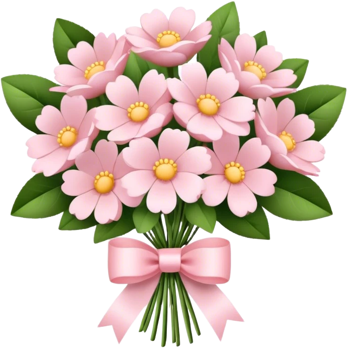 pale pink flower bouquet  emoji
