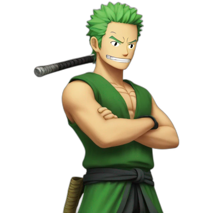 Zoro One Piece Standing emoji