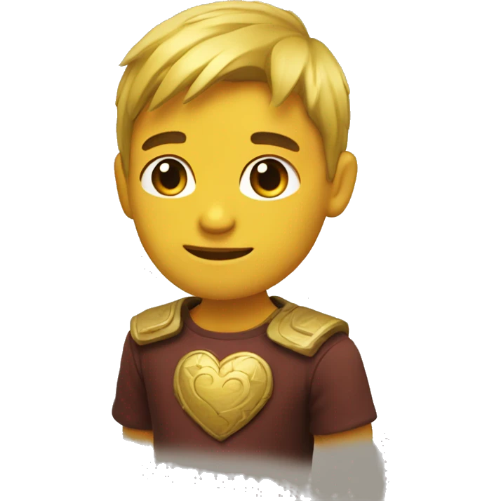 Corazón dorado  emoji