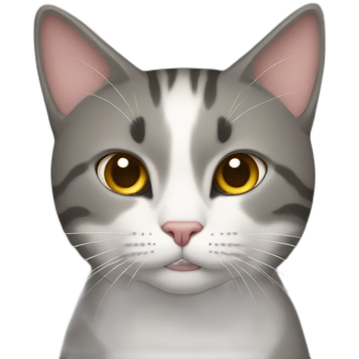 Um gato dirigindo uma ambulante  emoji