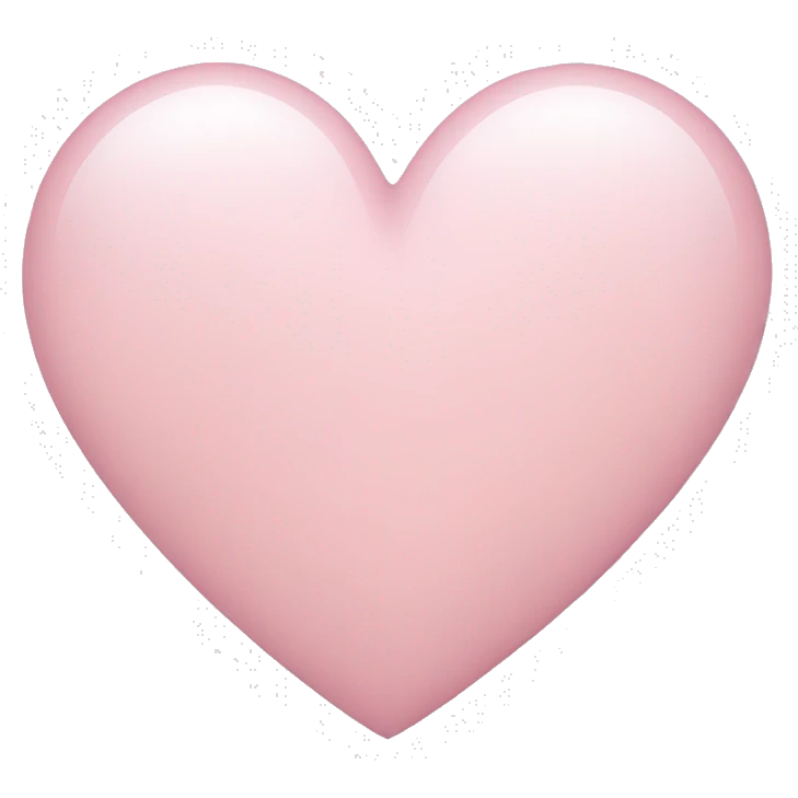Light pink heart  emoji