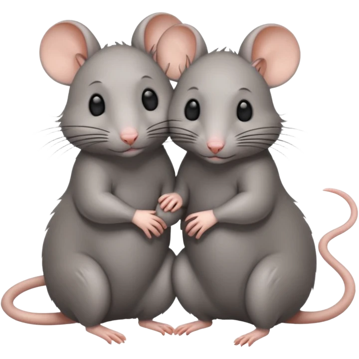 Two lesbian rats emoji