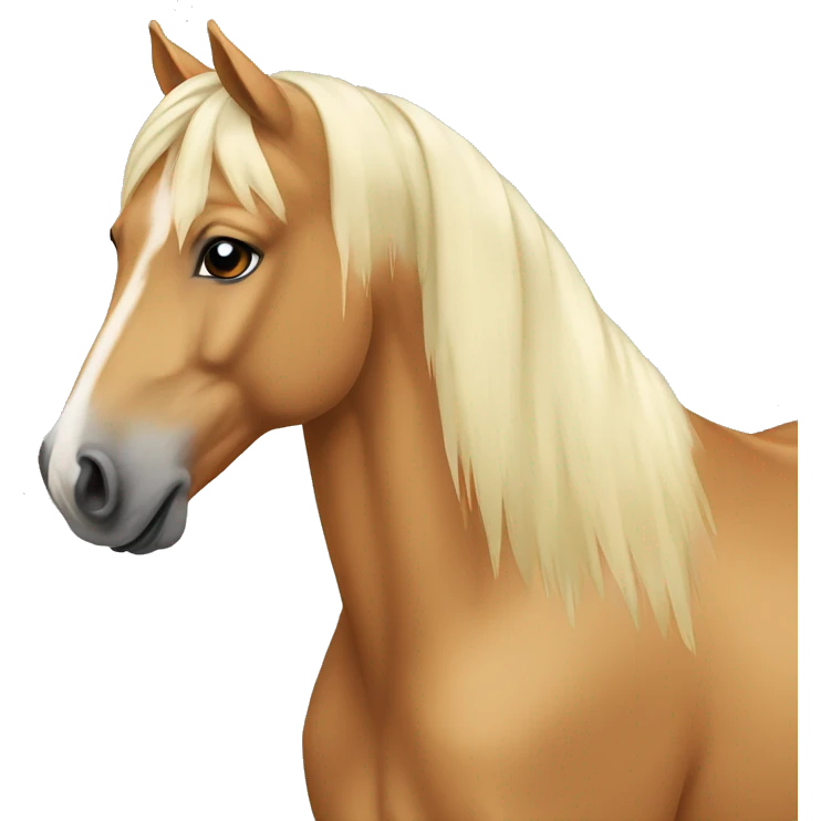 Palomino horse emoji