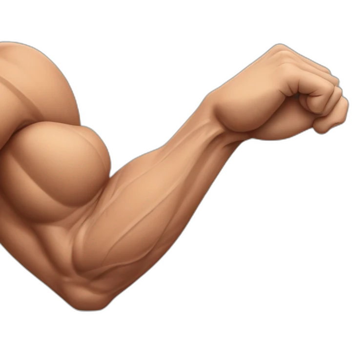 muscle imbalance in the arms emoji