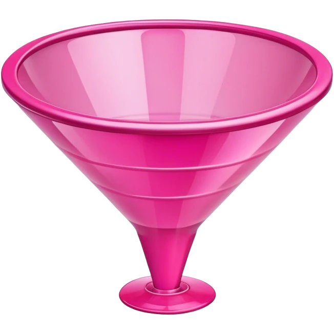 transparent pink sales funnel  emoji