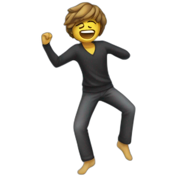 Une personnnequi dab emoji