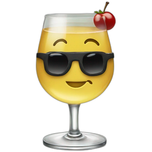 Leonardo Di Caprio movie The Great Gatsby with a glass of martini emoji